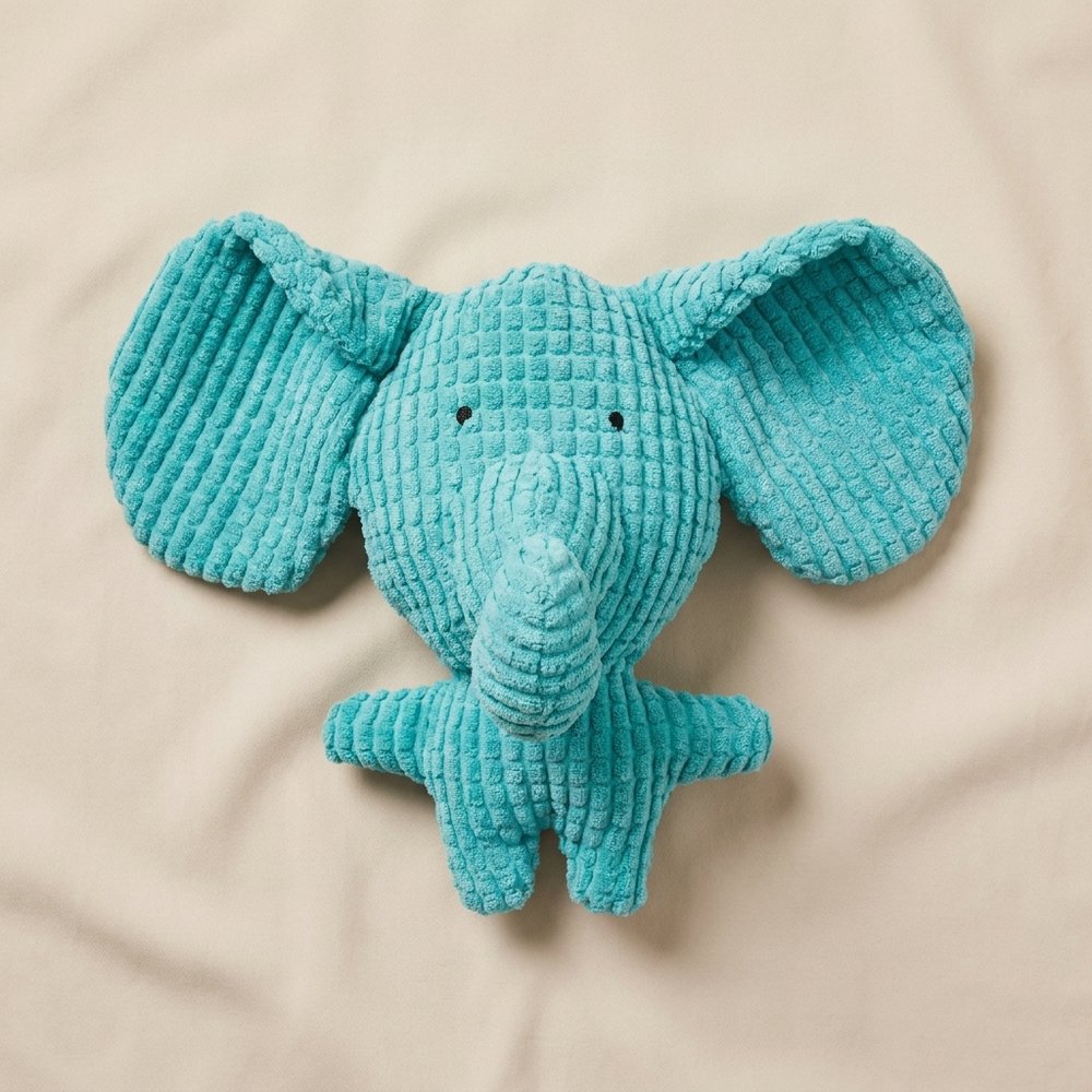 Corduroy Animal Squeaky Plush Toy