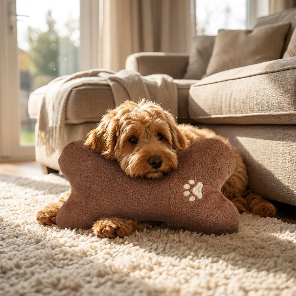 Cozy Bone-Shaped Pet Pillow