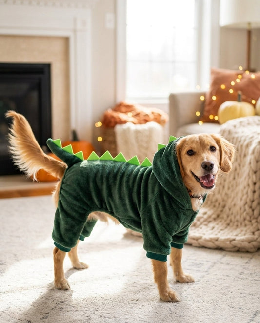 Spiky Dino Costume Onesie for Dogs
