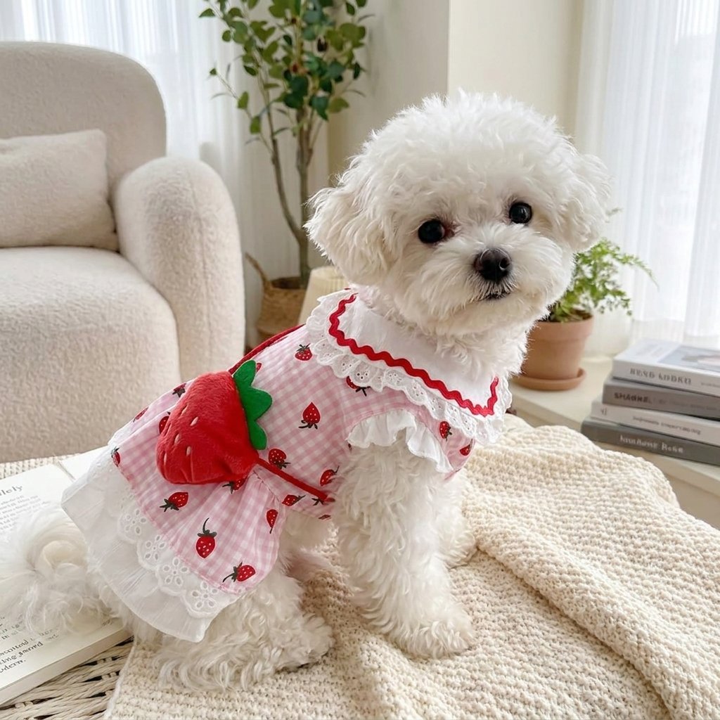 Strawberry Gingham Sundress with Purse