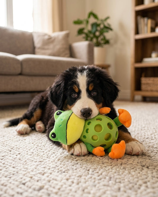 Ribbit the Tough-Chew Frog Plush