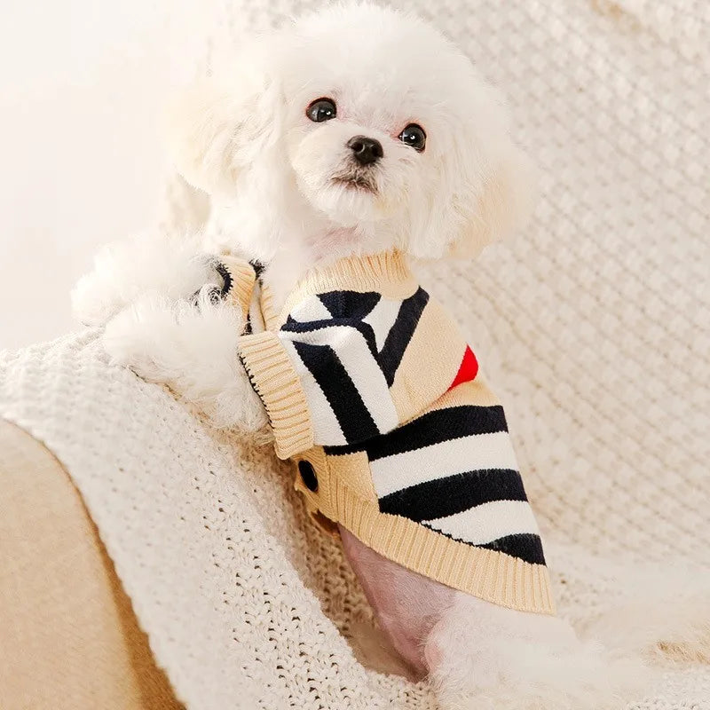 Heritage Knit Cardigan Sweater for Dogs