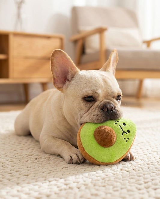 Avo & Kiwi Squeaky Fruit Toy