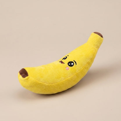 Squeaky Banana Plush Chew Toy for Dogs