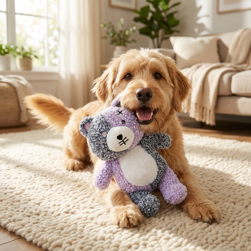 Cuddly Squeaky Plush Companion Toy