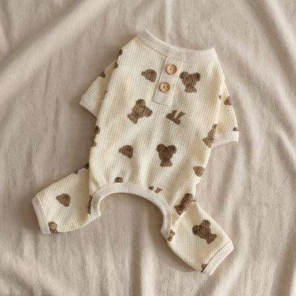 Teddy Bear Print Jumpsuit