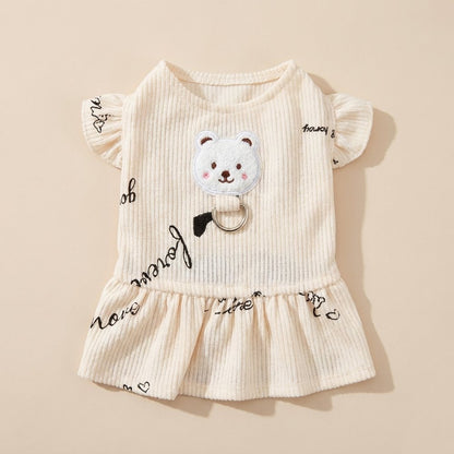 Love Script Ribbed Knit Dress for Dogs