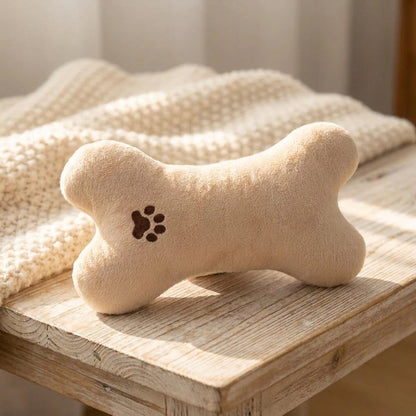 Cozy Bone-Shaped Pet Pillow