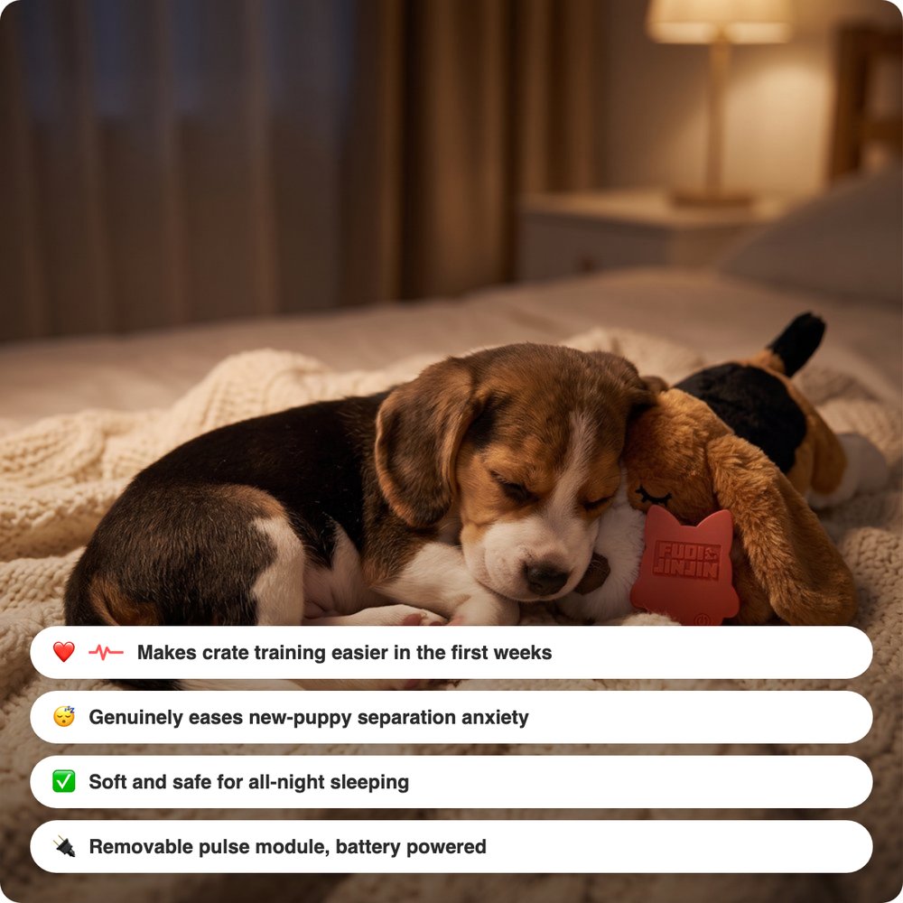 Sleepy Pup Heartbeat Companion