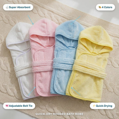 Quick-Dry Hooded Bath Robe for Dogs
