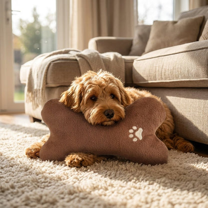 Cozy Bone-Shaped Pet Pillow