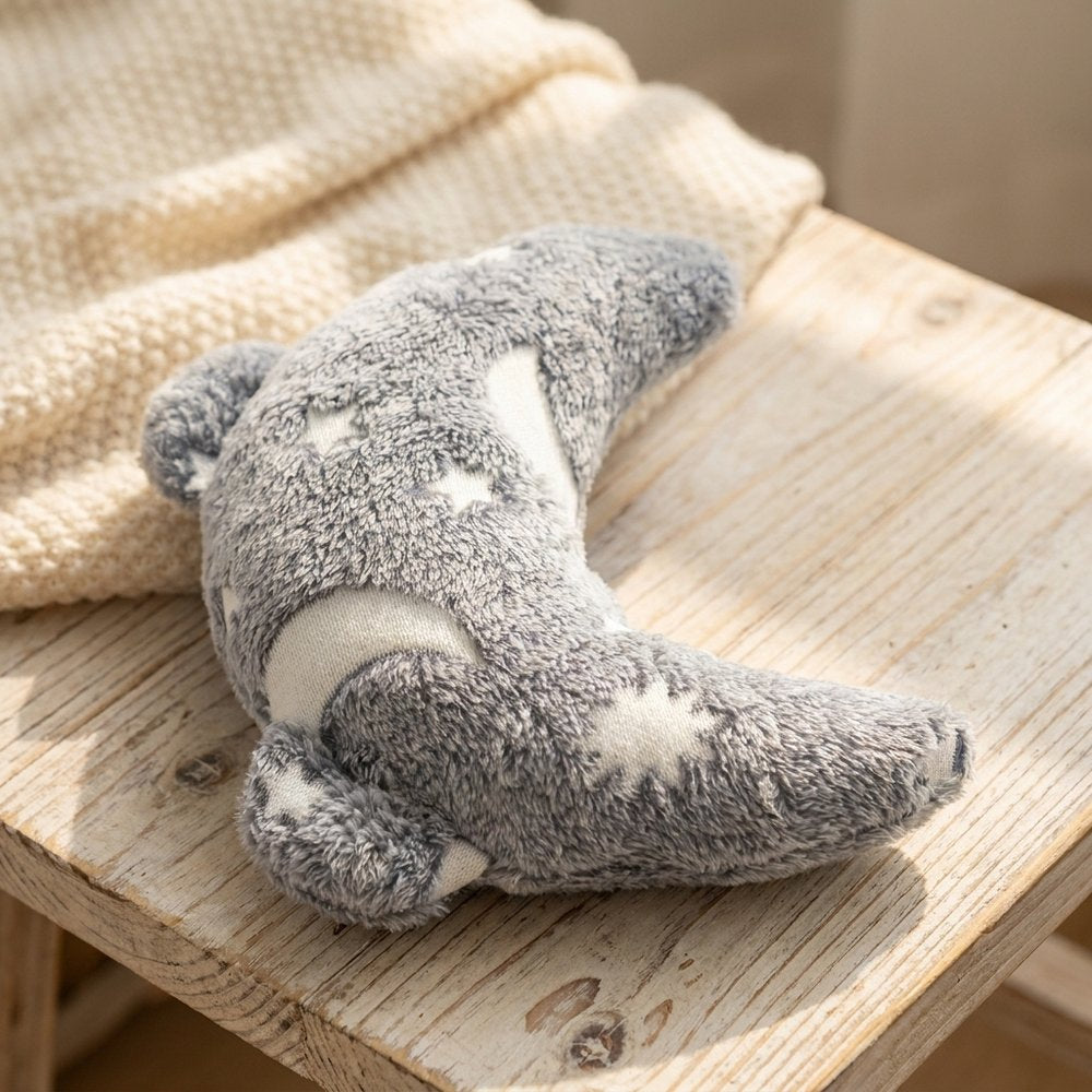 U-Crescent Moon Pet Sleeping Pillow — Star Print Neck Support Cushion