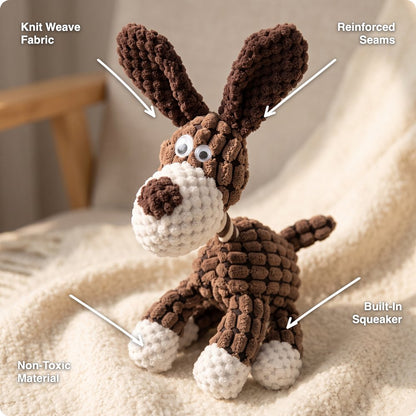 Squeaky Donkey Plush