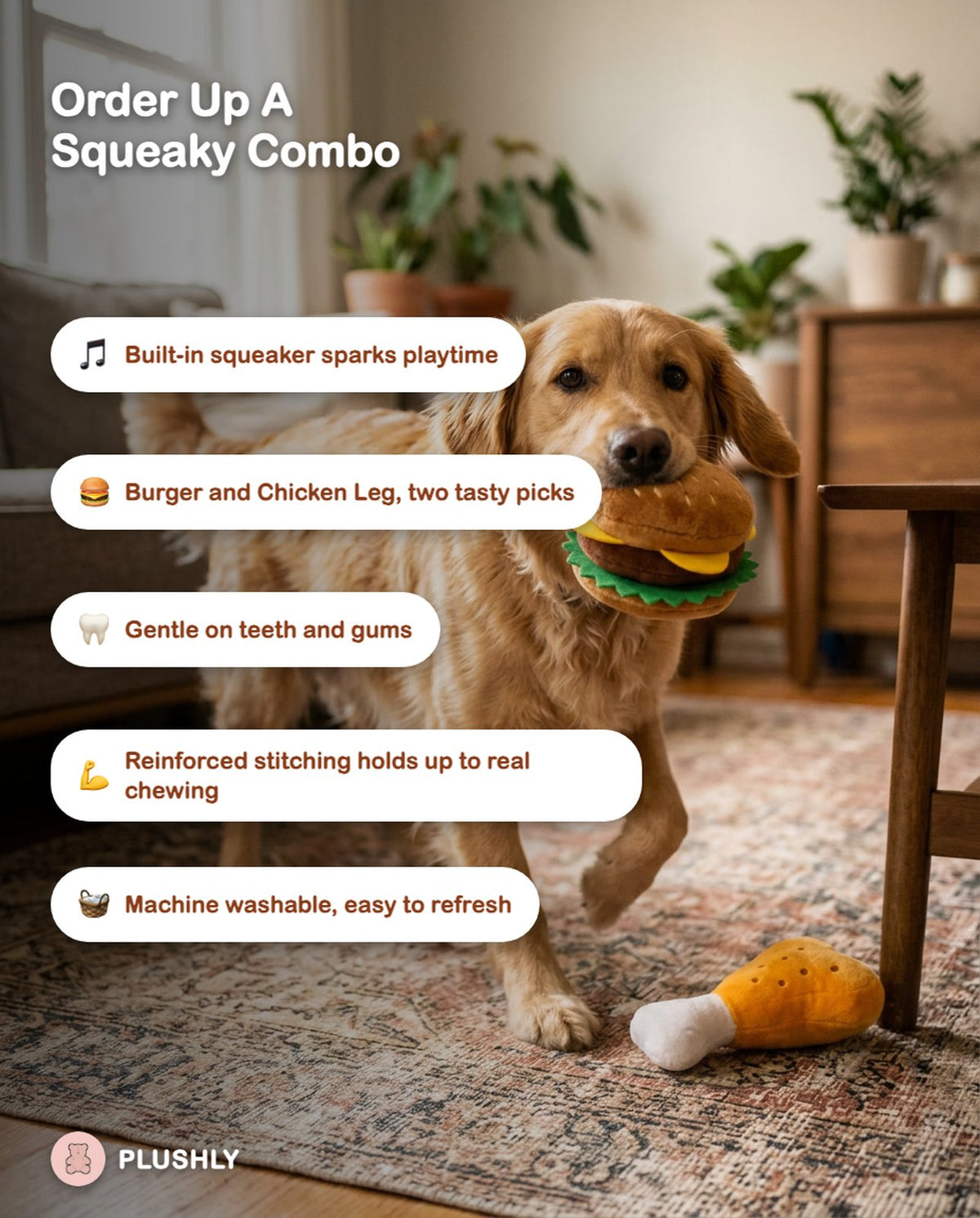 Drive-Thru Squeaky Chew Toy