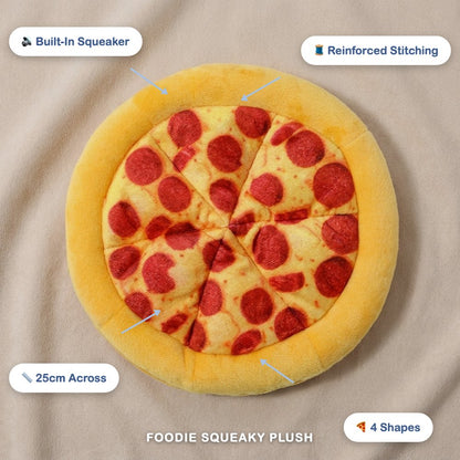 Foodie Squeaky Plush Toy for Dogs