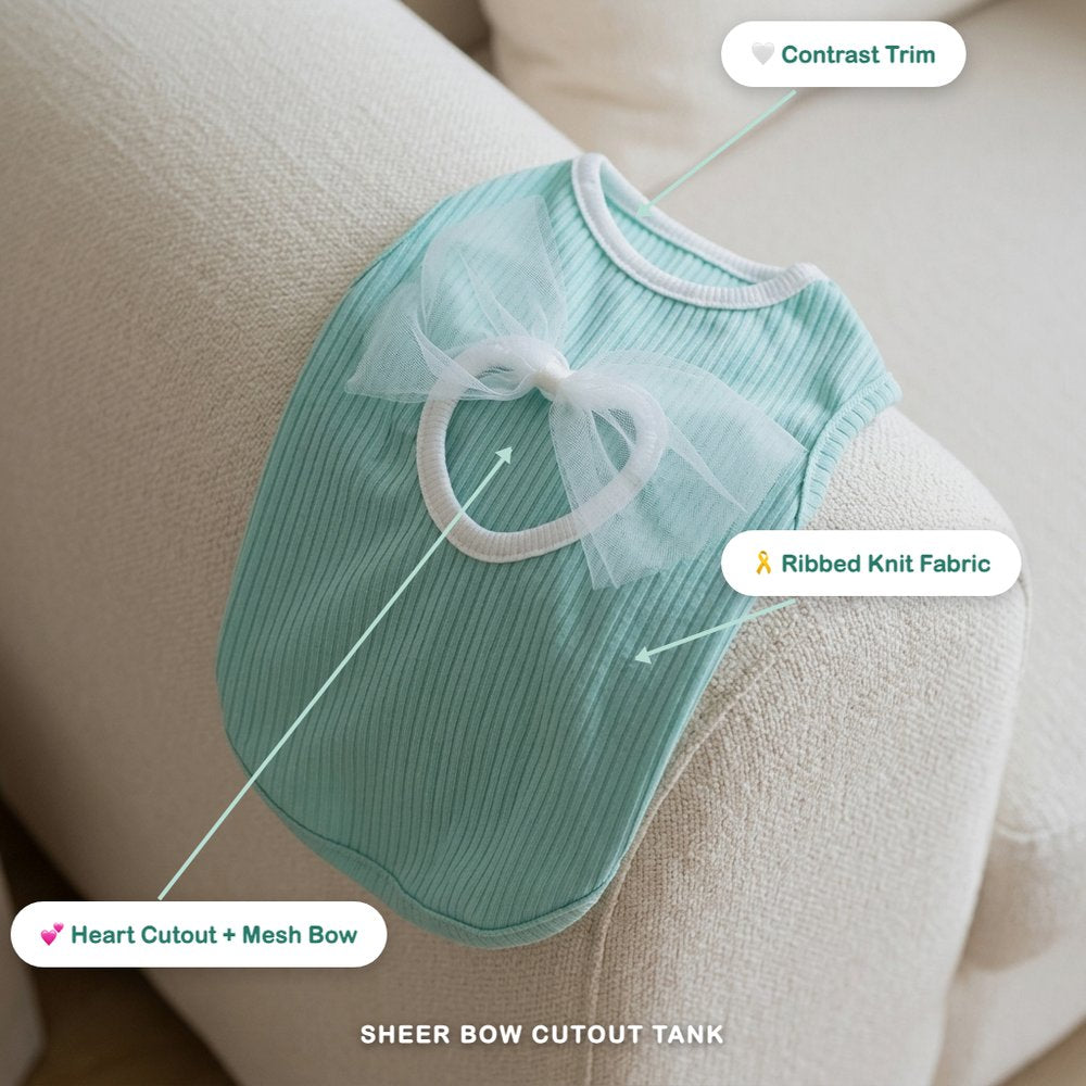Sheer Bow Cutout Tank