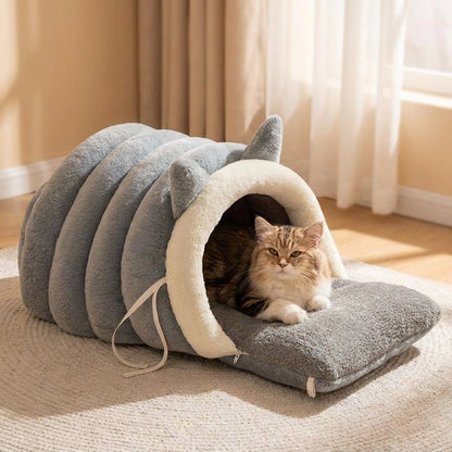 Cozy Cat Ear Enclosed Cave Bed