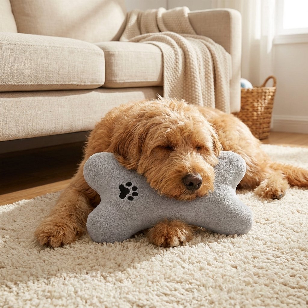 Cozy Bone-Shaped Pet Pillow