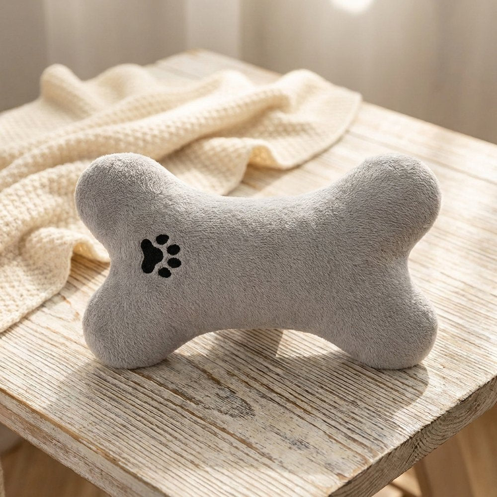 Cozy Bone-Shaped Pet Pillow