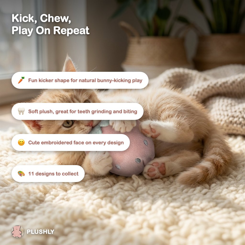 Fruit Friends Cat Kicker Toy