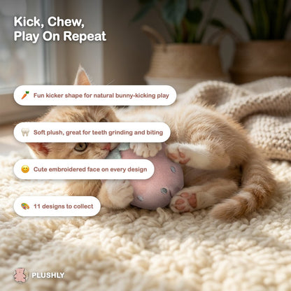 Fruit Friends Cat Kicker Toy