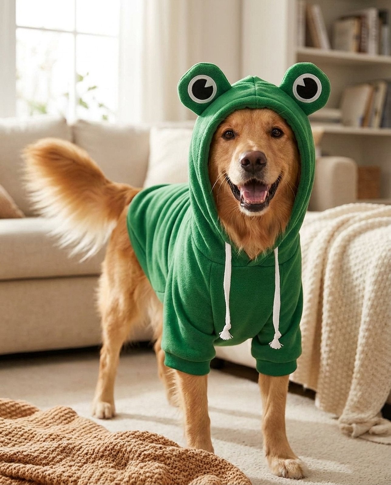 Big-Eyes Frog Hoodie for Dogs