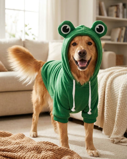 Big-Eyes Frog Hoodie for Dogs