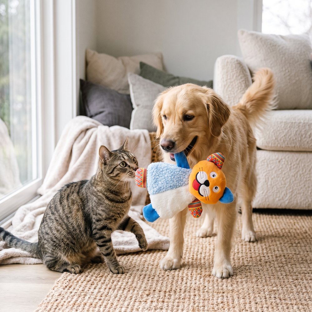 Crinkle Buddies Squeaky Plush