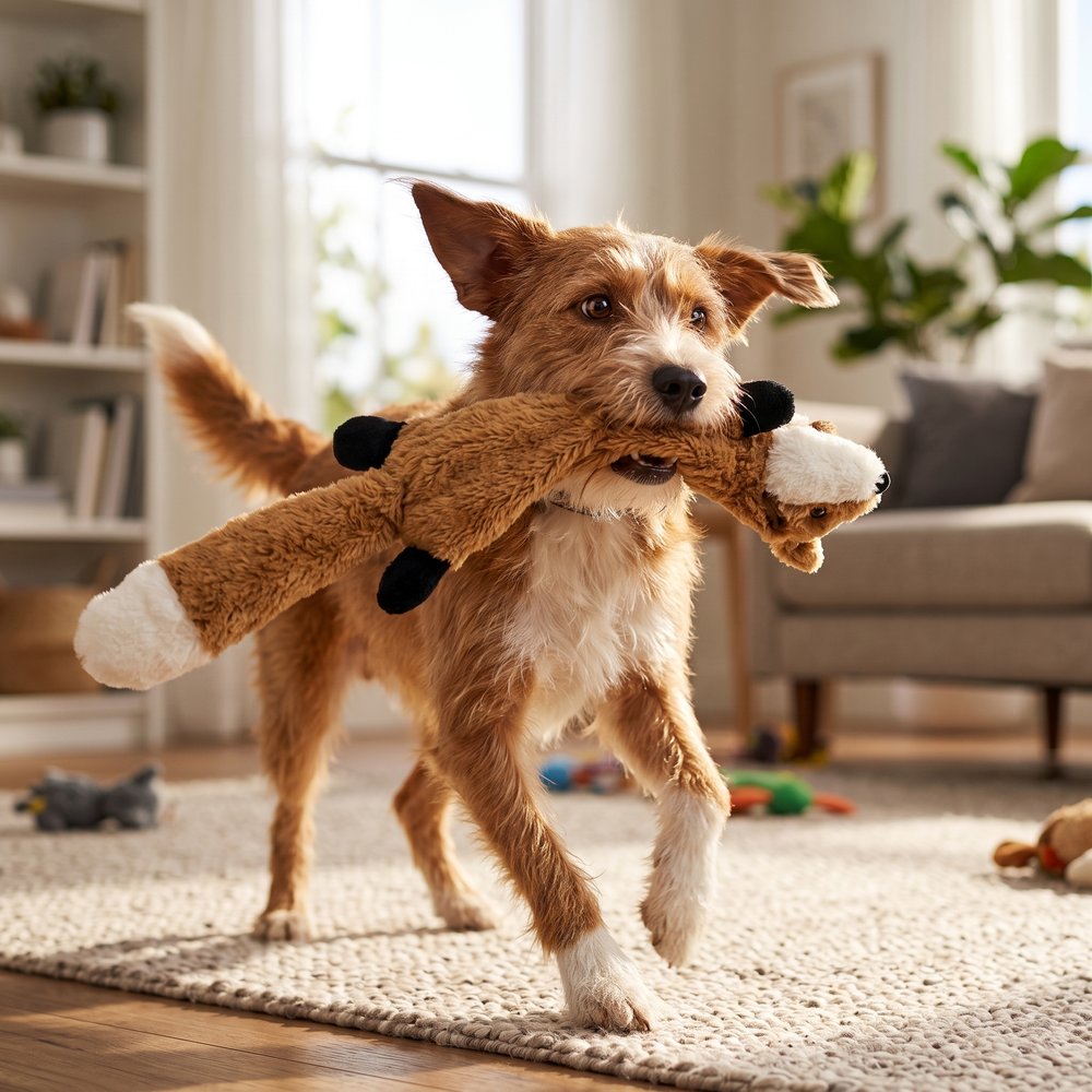 Crinkle Critter Squeaky Plush