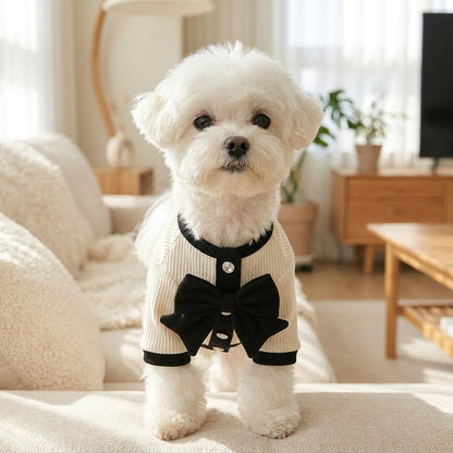 Chic Bow Tulle Party Dress for Dogs