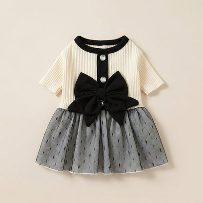 Chic Bow Tulle Party Dress for Dogs