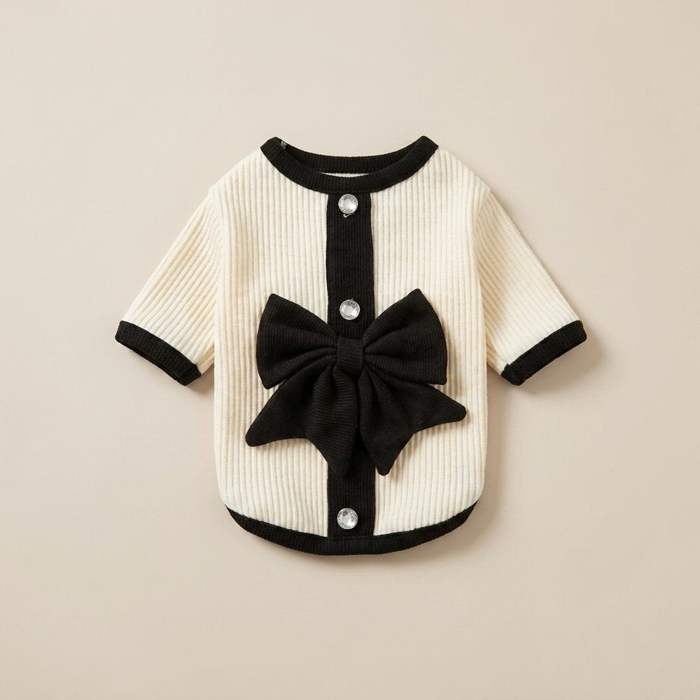 Chic Bow Tulle Party Dress for Dogs
