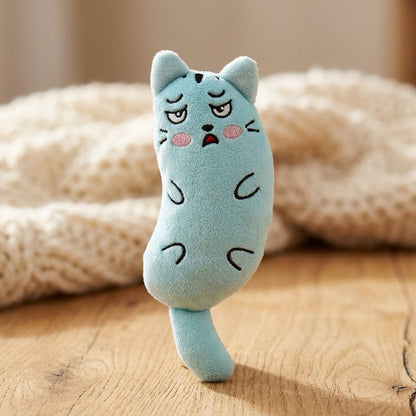 Mini Catnip Plush Chew Toy — Teeth Grinding Kicker Toy for Cats & Kittens