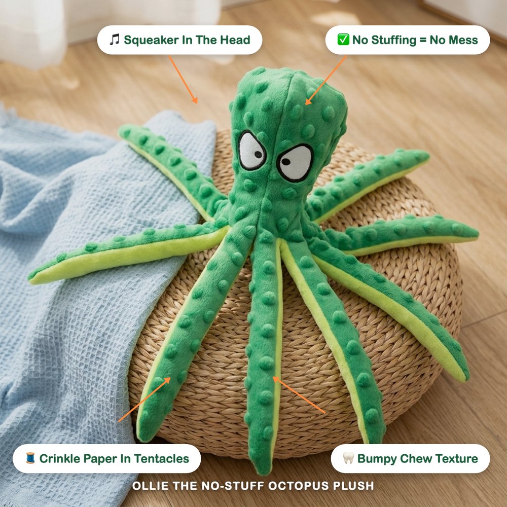Ollie the No-Stuff Octopus Plush