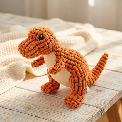 Textured Cord Dino Chew Toy