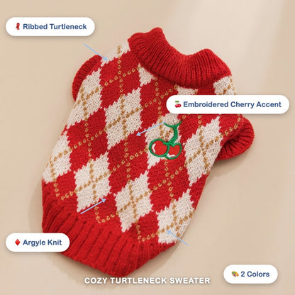 Cozy Turtleneck Knit Sweater for Dogs