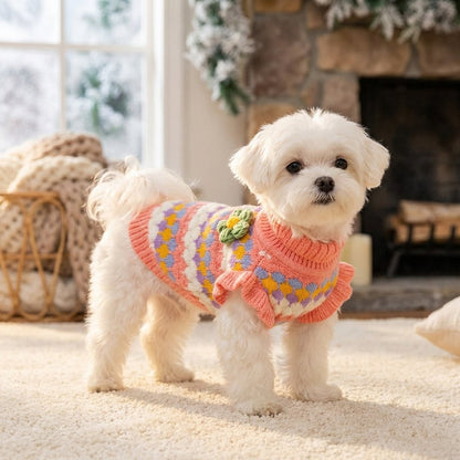 Cozy Turtleneck Knit Sweater for Dogs