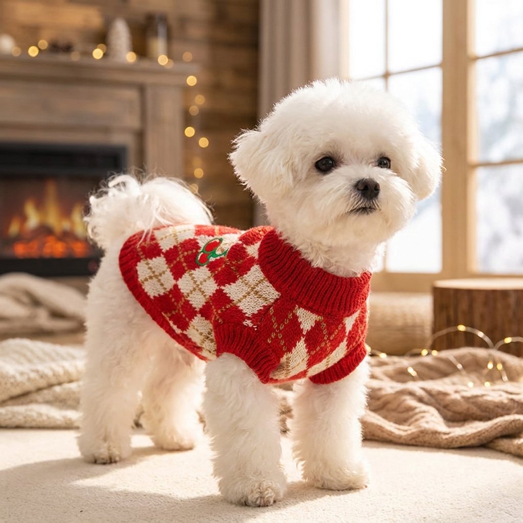 Cozy Turtleneck Knit Sweater for Dogs