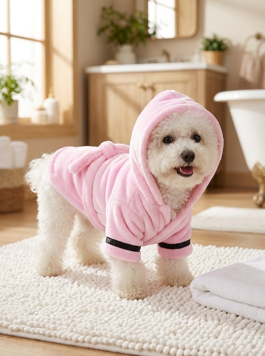 Cozy Hooded Bathrobe for Dogs & Cats