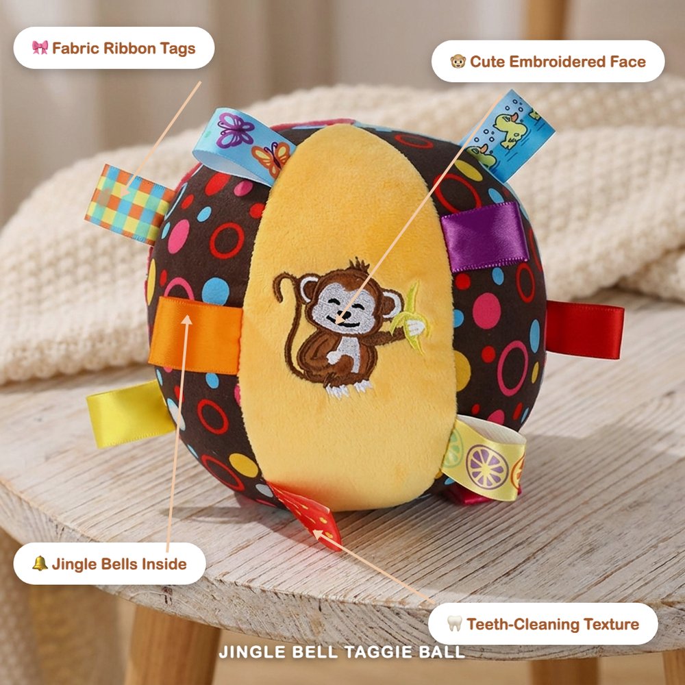 Jingle Bell Taggie Sensory Ball