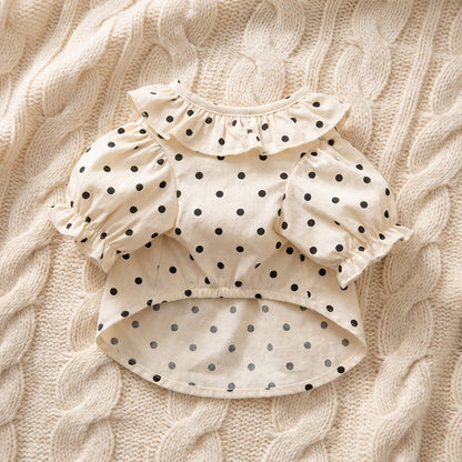 Polka Dot Ruffle Dress for Dogs & Cats