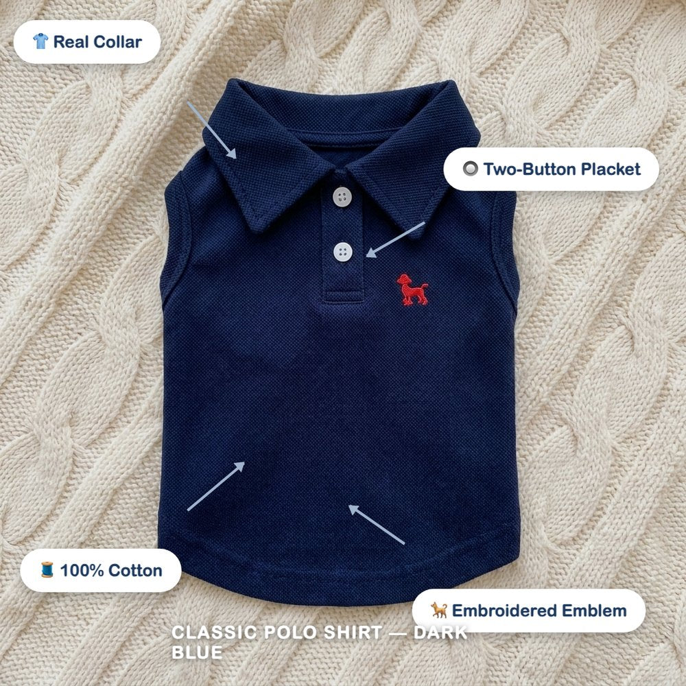 Classic Polo Shirt for Dogs