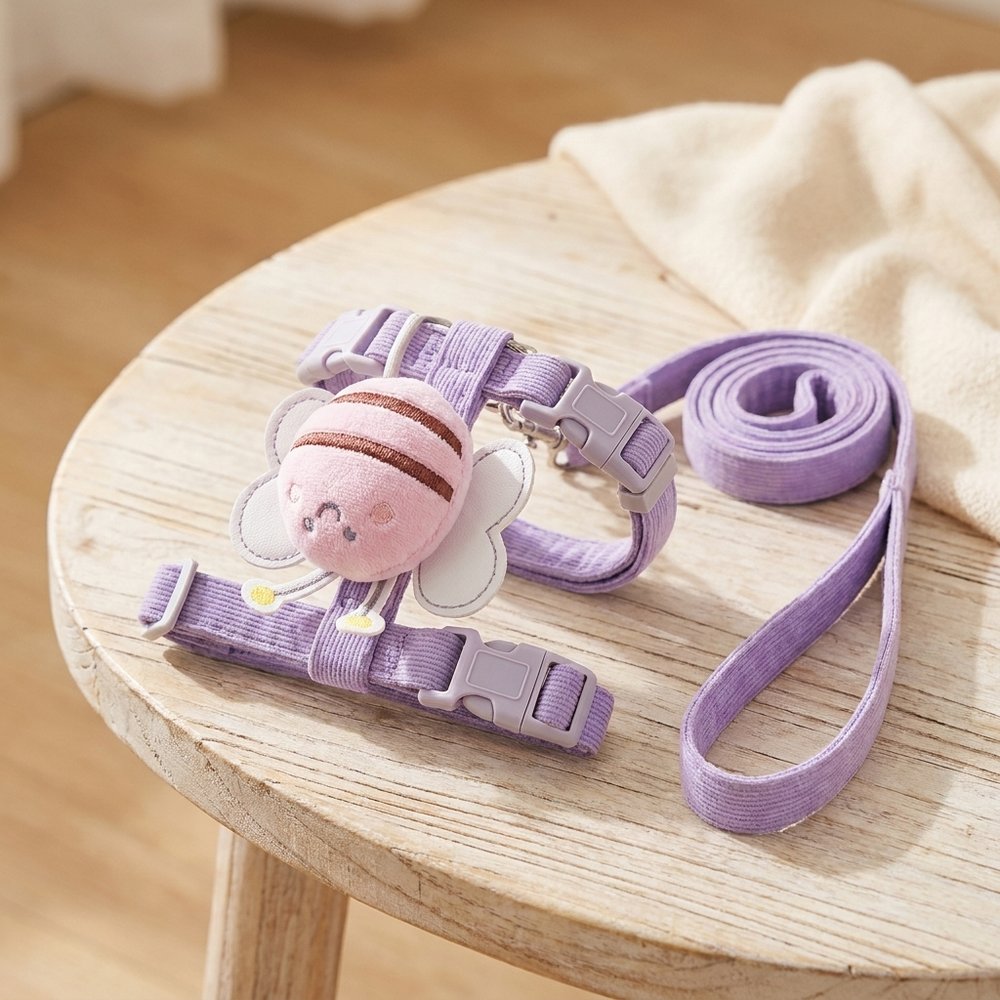Adjustable Bee Cat Harness & Leash Set