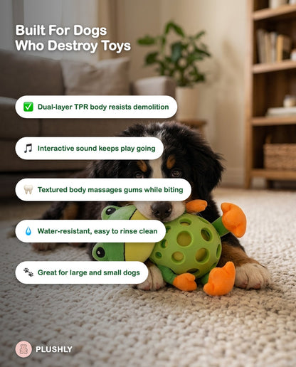 Ribbit the Tough-Chew Frog Plush