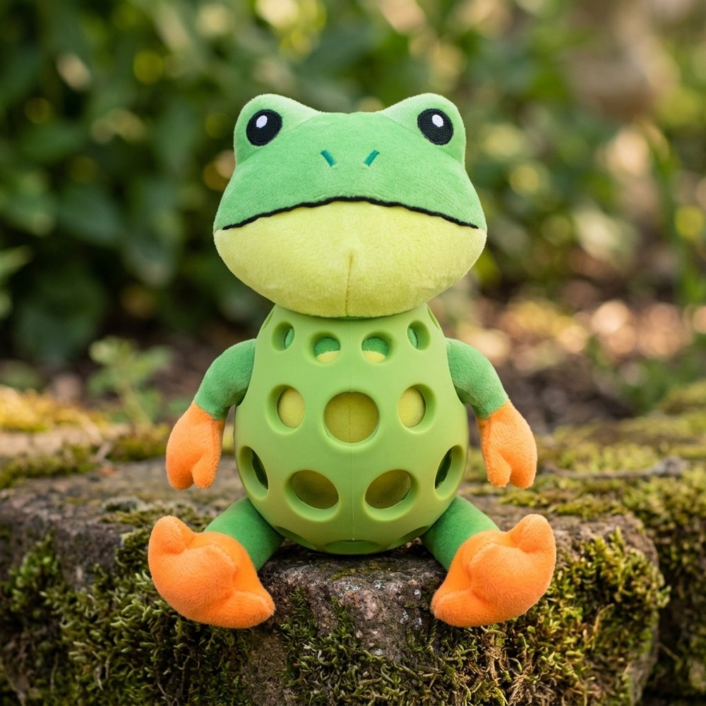 Ribbit the Tough-Chew Frog Plush