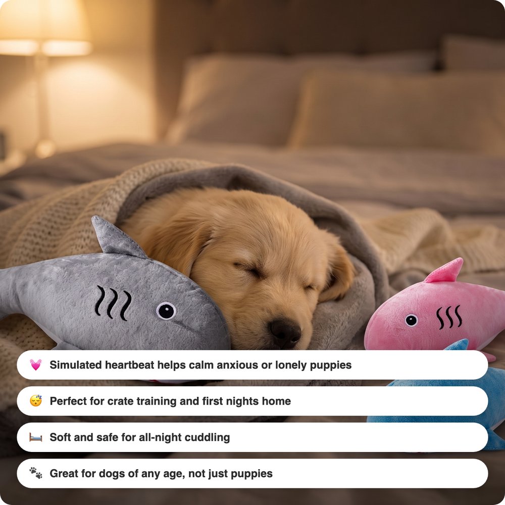 Shark Heartbeat Snuggle Buddy
