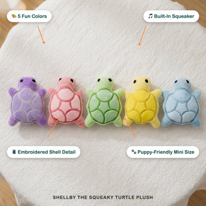 Shellby the Squeaky Turtle Plush