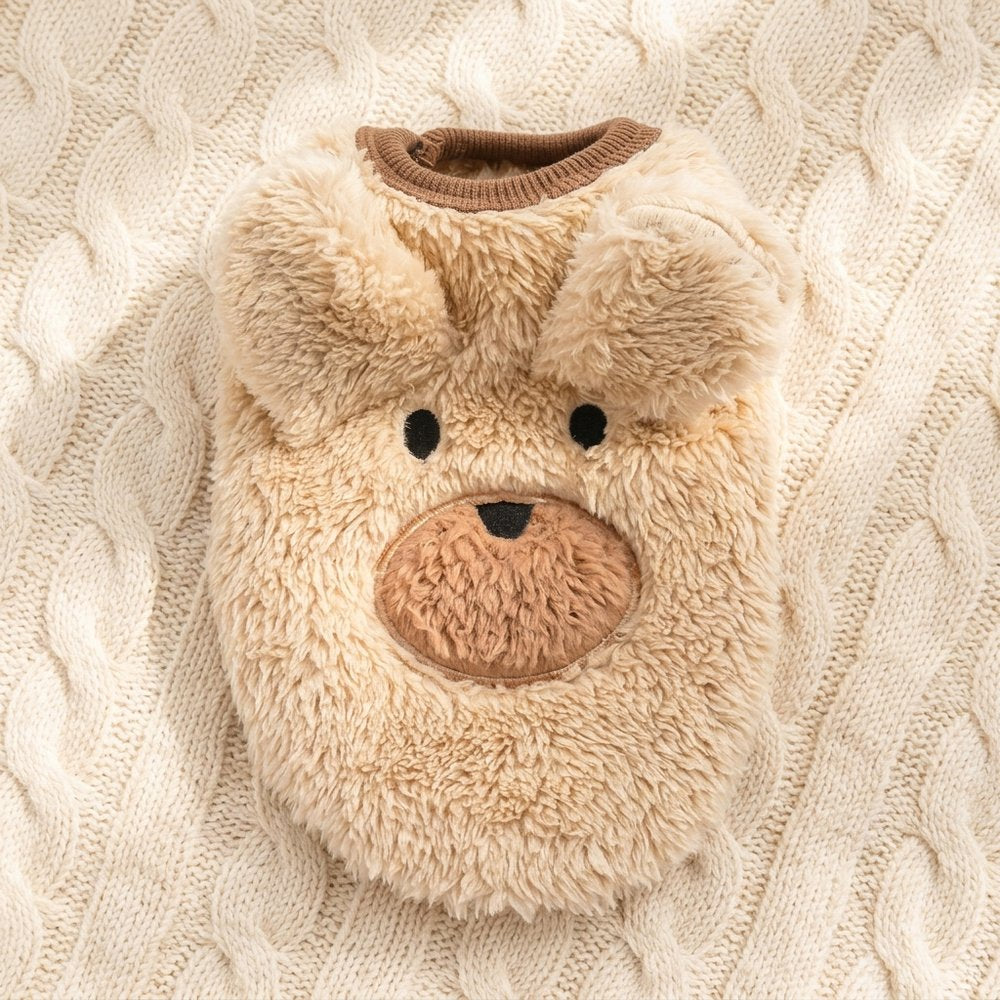 Cozy Critter Flannel Puffer Vest for Dogs