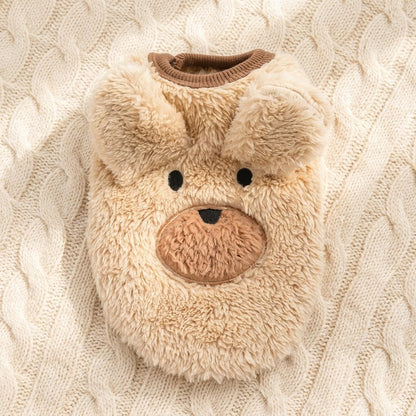 Cozy Critter Flannel Puffer Vest for Dogs