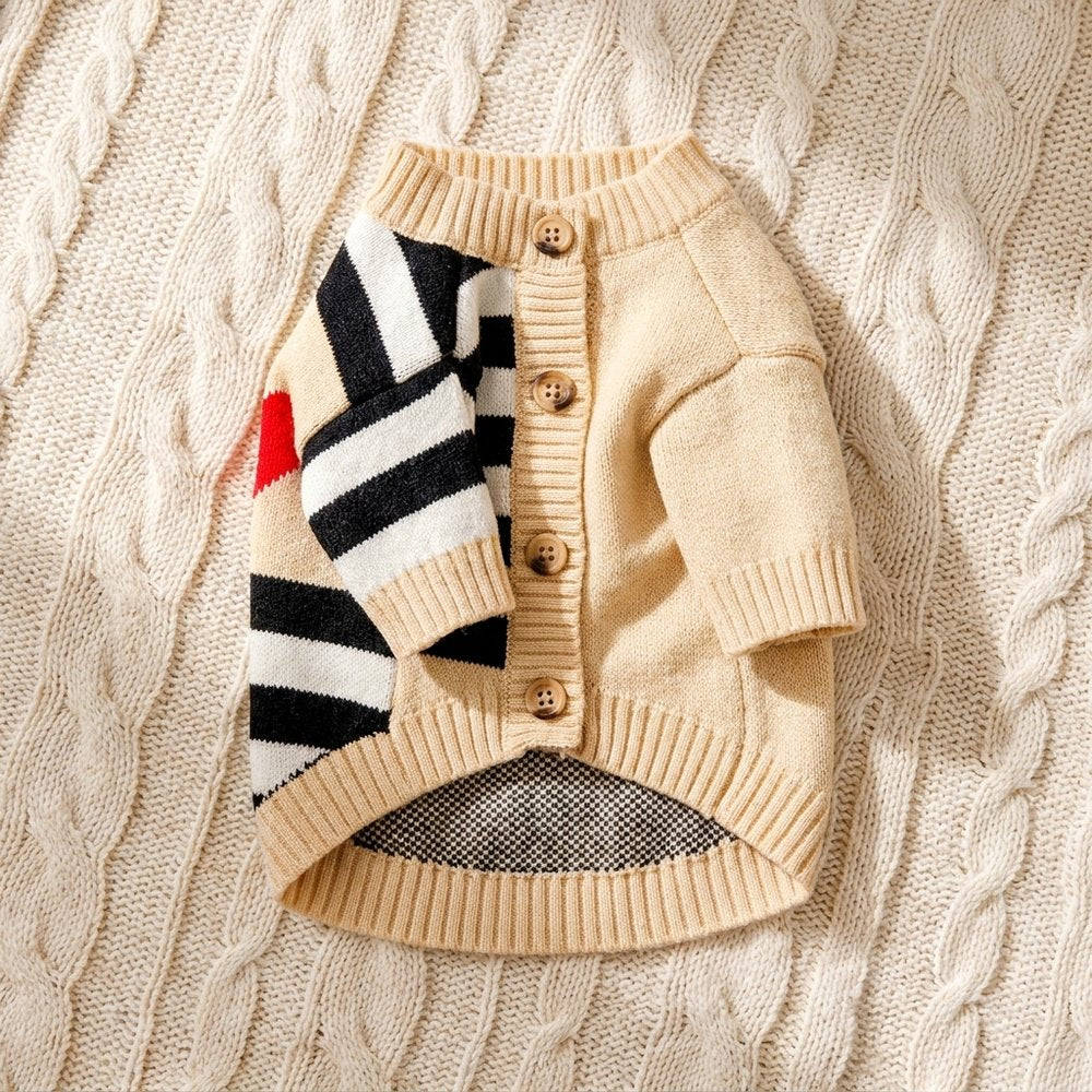 Heritage Knit Cardigan Sweater for Dogs